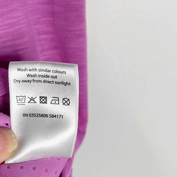 Sweaty Betty XSmall XS Purple Mesh Racerback Tank Top Performance Scoop Neck - Picture 9 of 9